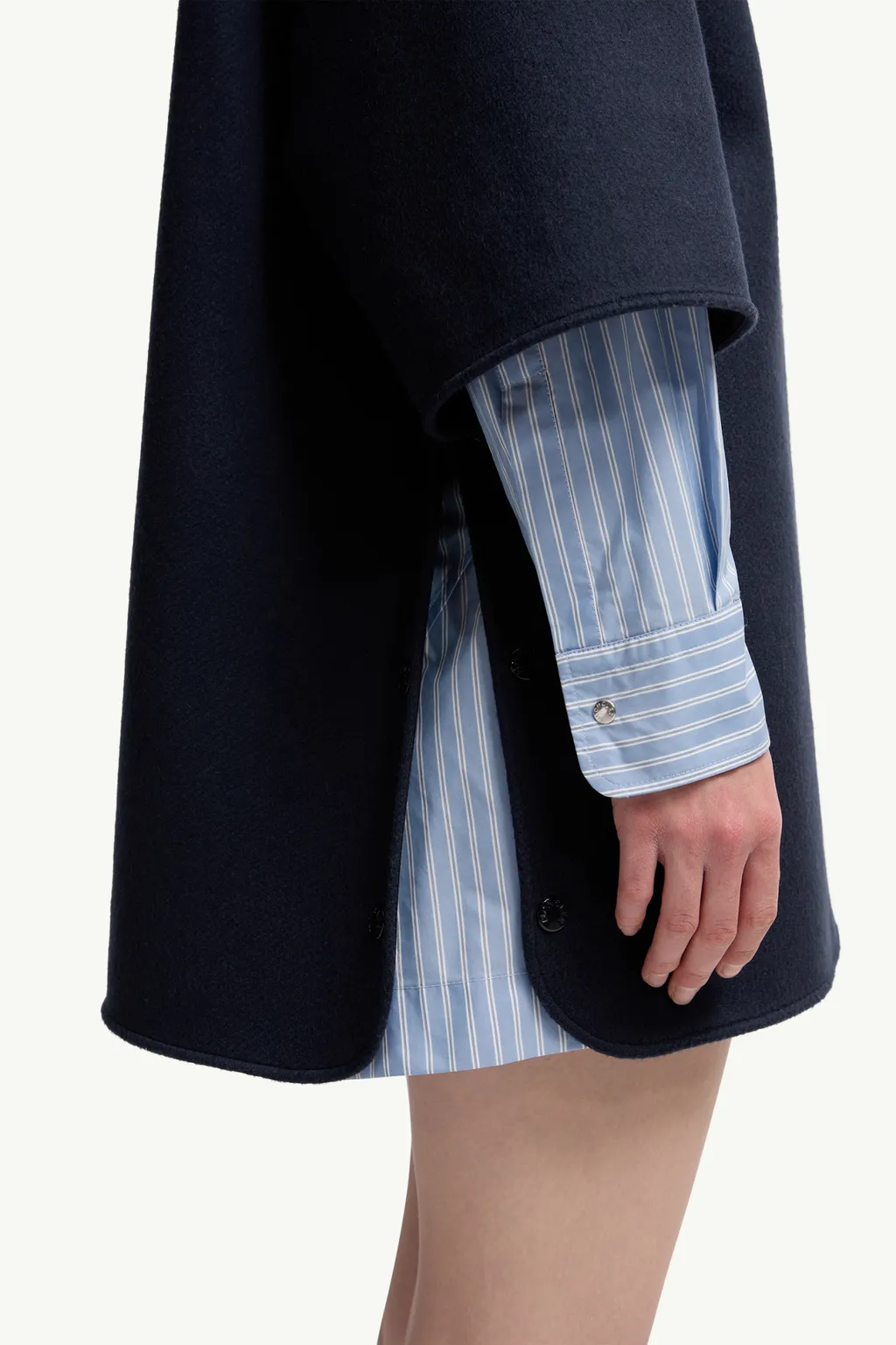 Moncler Poczno Hooded Zip-Up Cape