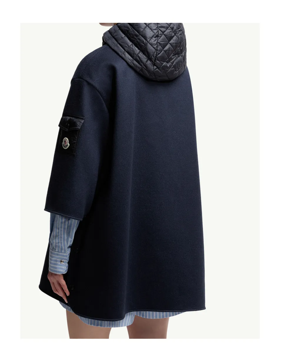 Moncler Poczno Hooded Zip-Up Cape
