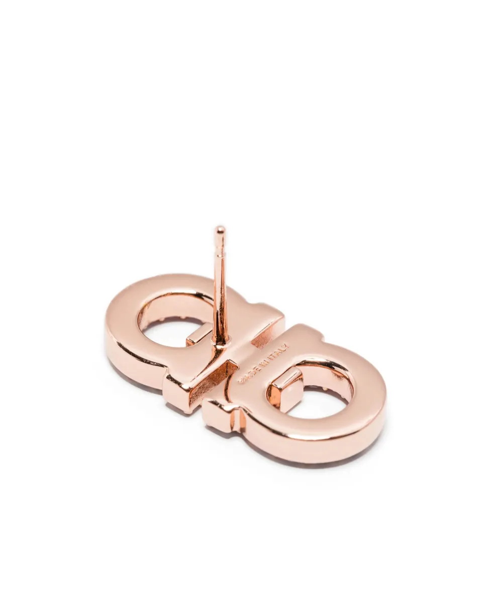 Double Gancini Crystal Embellished Earrings