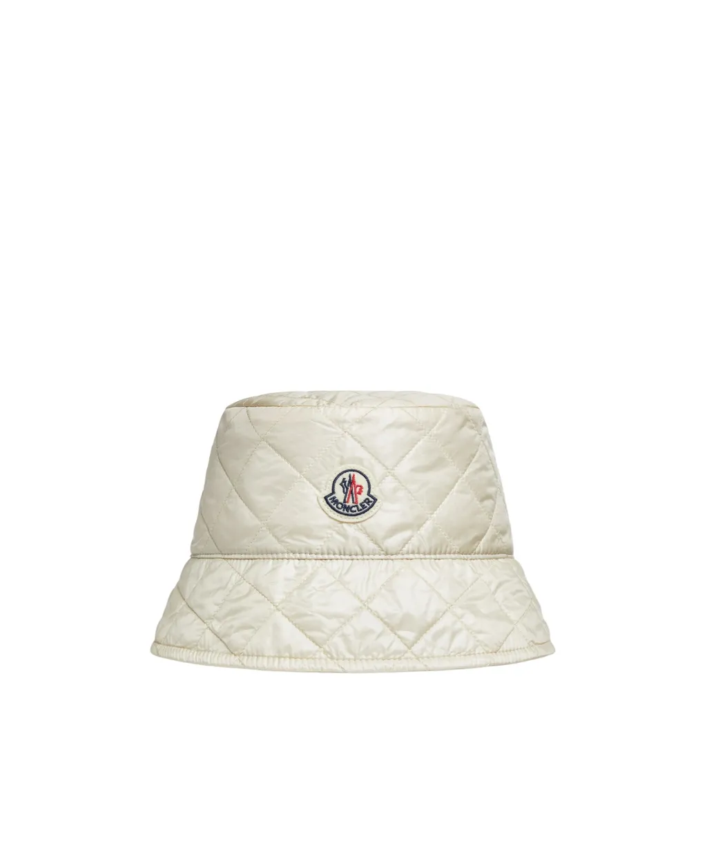 Moncler Logo Patch Quilted Bucket Hat