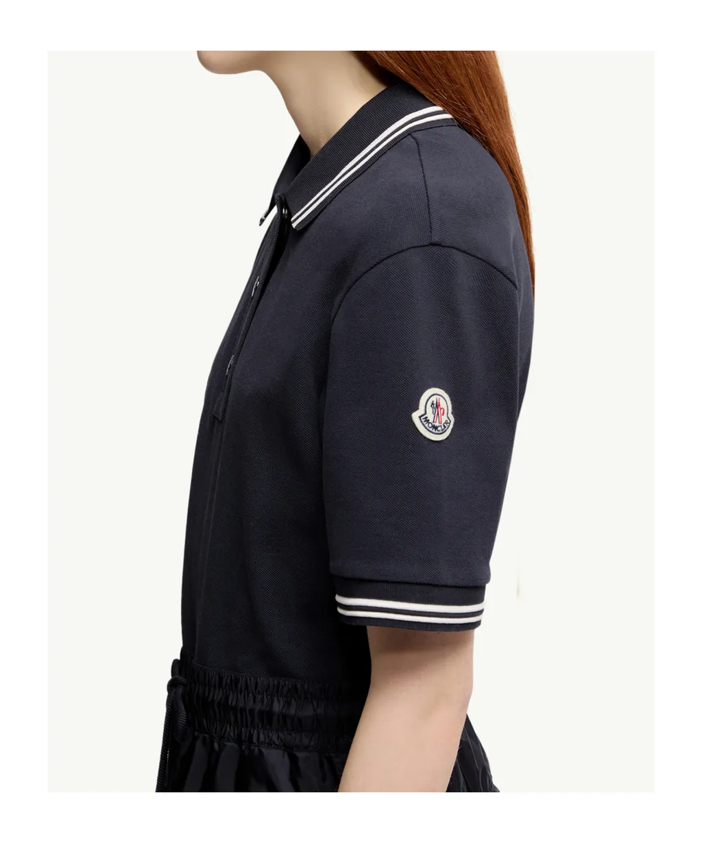 Moncler Panelled Short-Sleeve Polo Dress