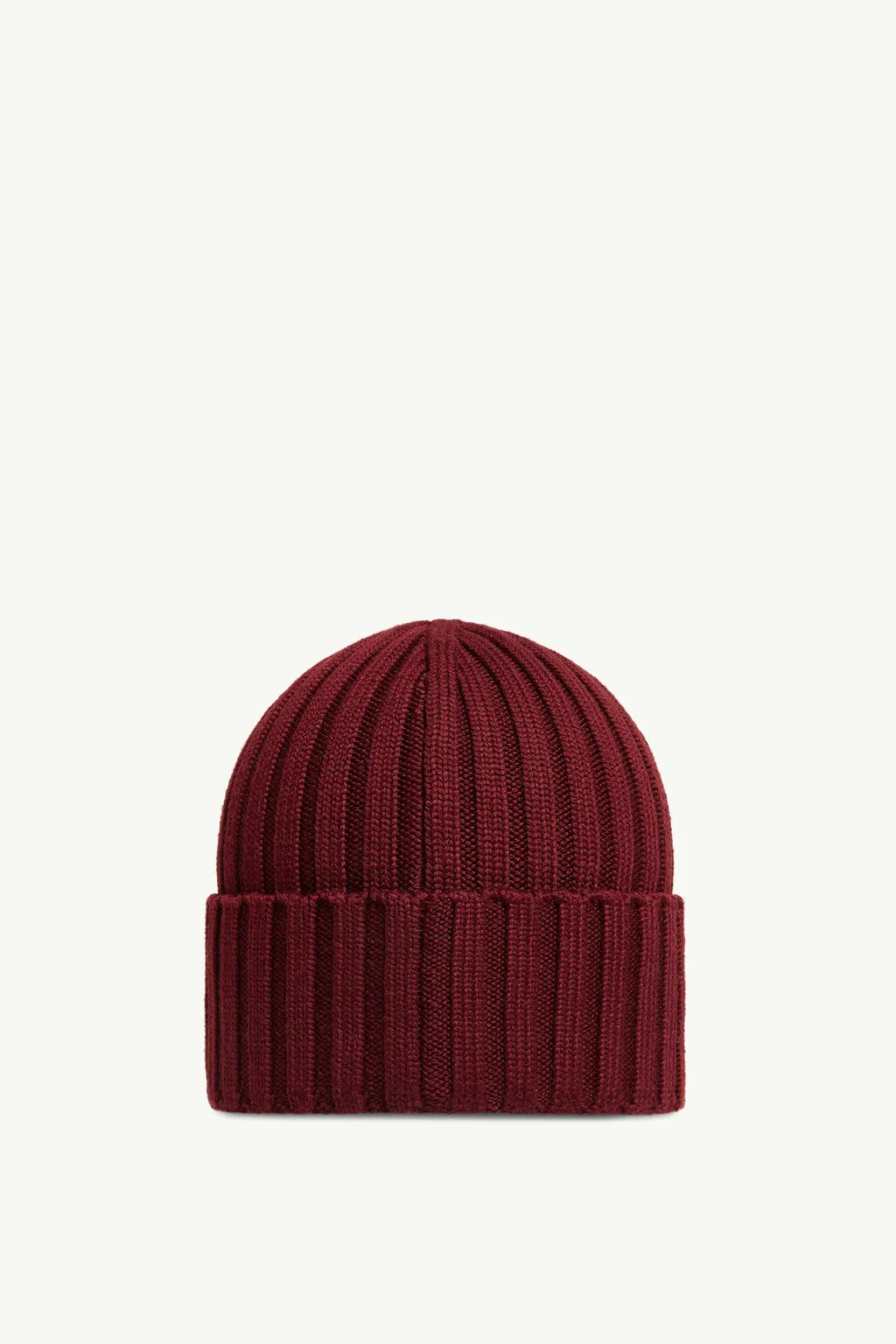 Moncler Logo Patch Ribbed Beanie