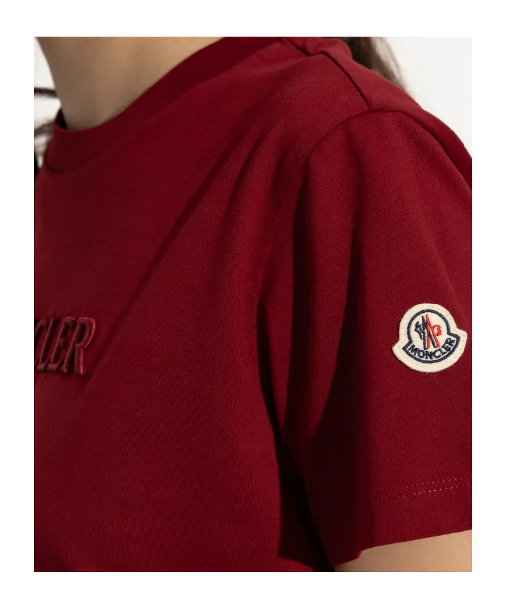 Moncler Logo-Embroidered Crewneck T-Shirt