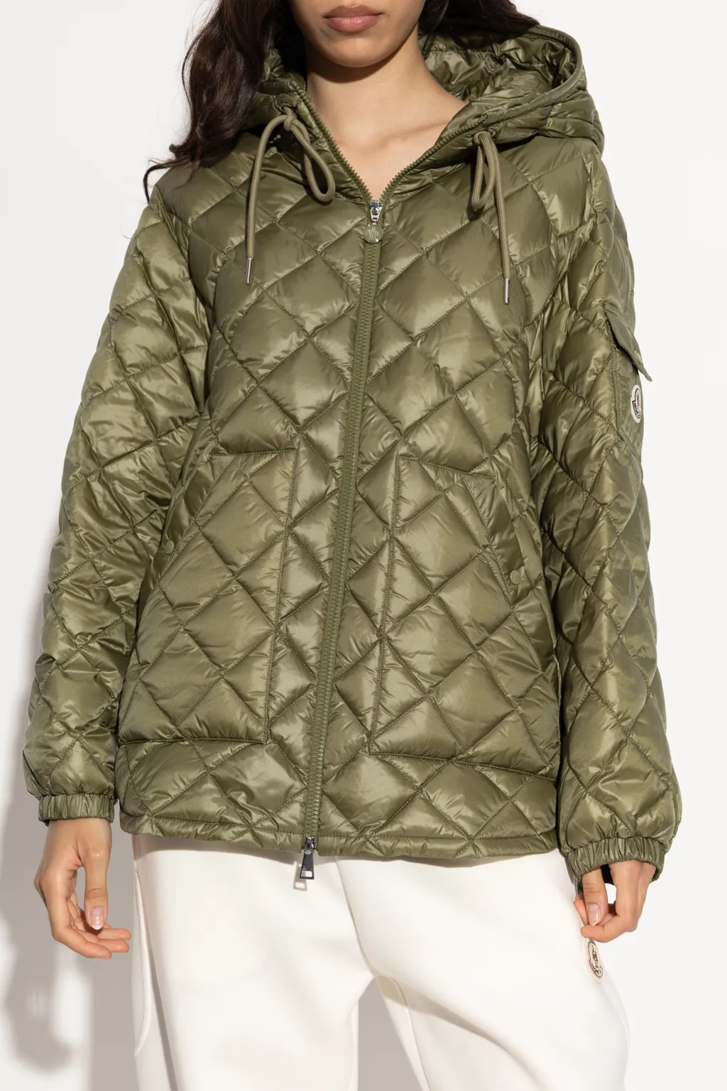 Moncler Camicia Zip-Up Quilted Jacket