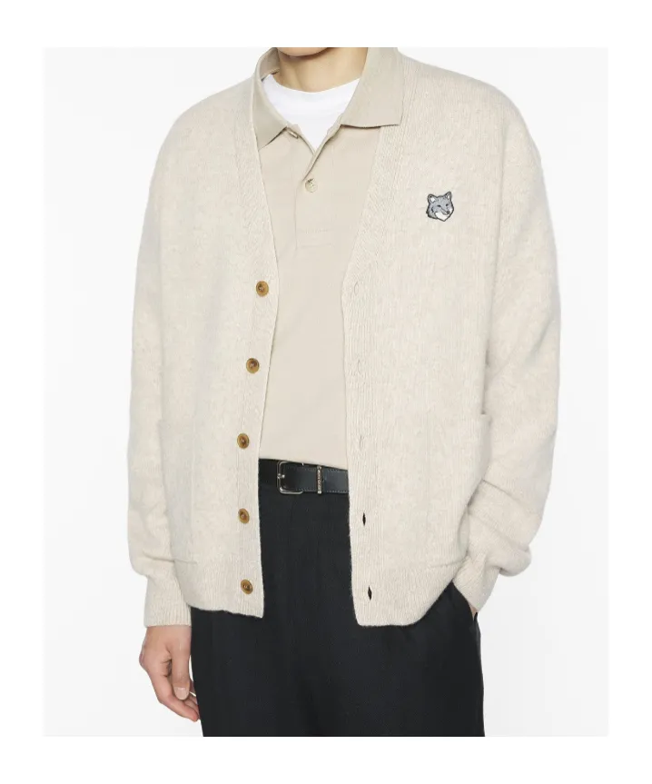 Maison Kitsuné Fox Head Cardigan