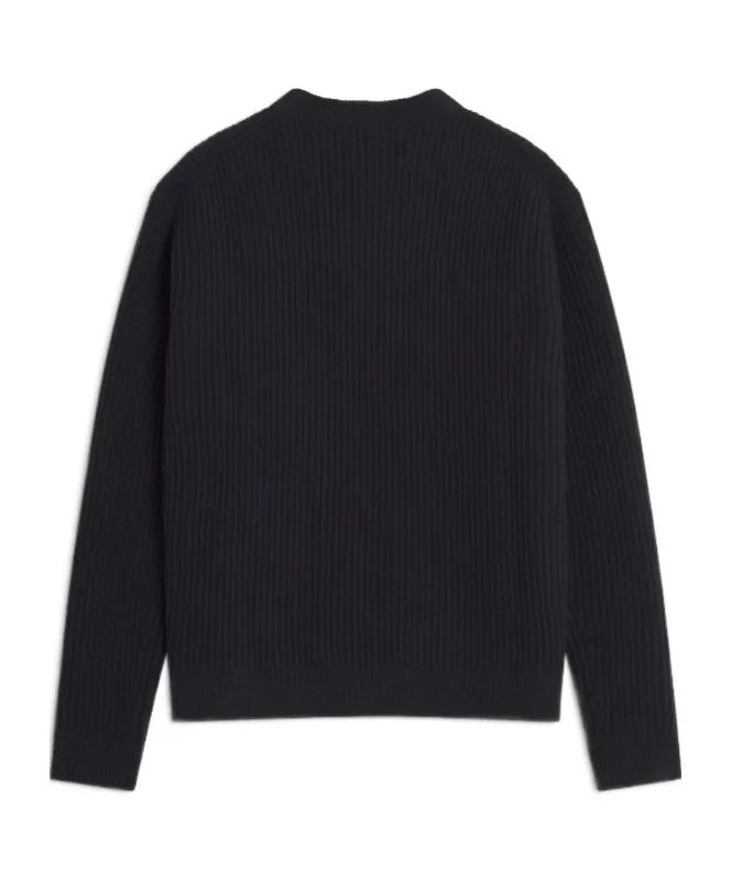 Maison Kitsuné Fox Head Ribbed Jumper