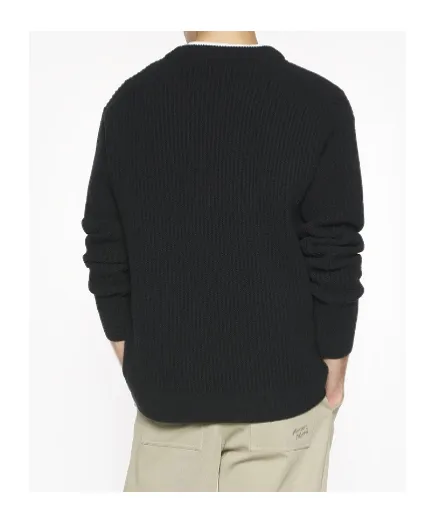 Maison Kitsuné Fox Head Ribbed Jumper