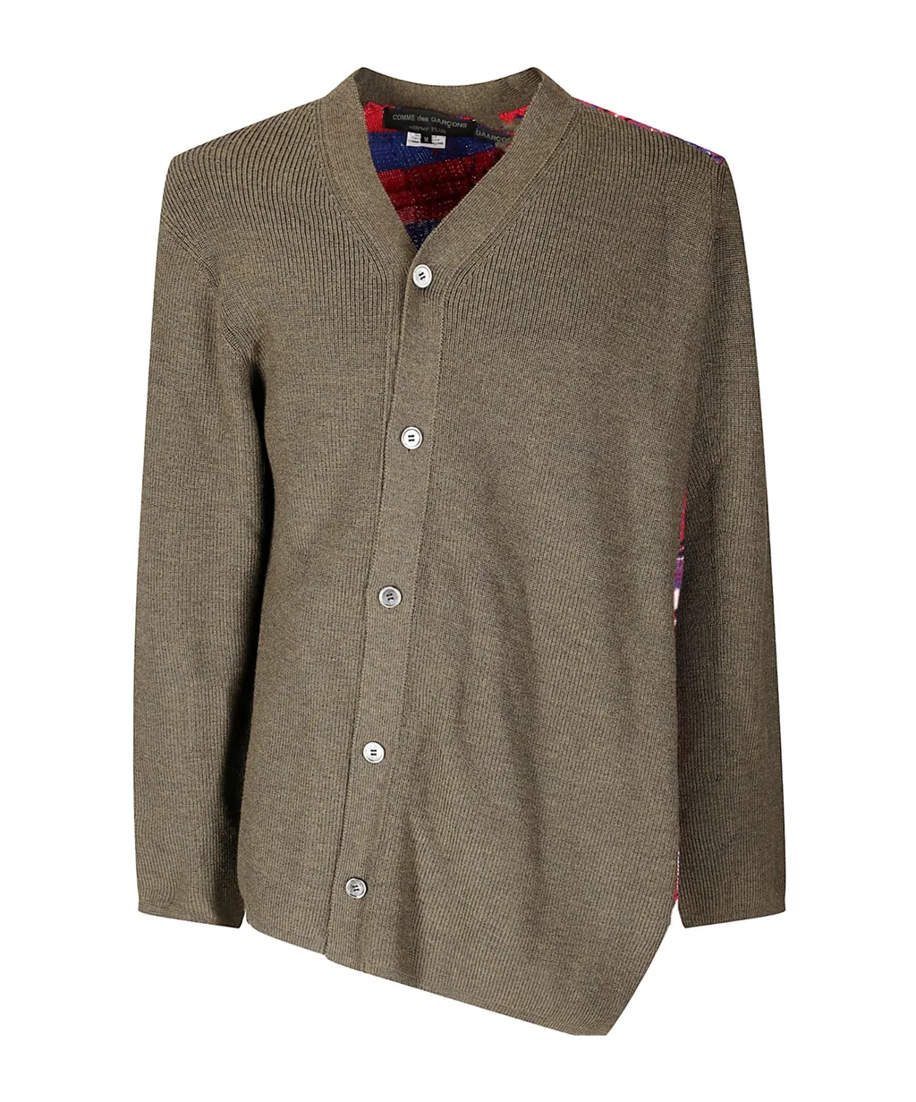 Comme Des Garons Homme Plus Asymmetric Buttoned Jumper