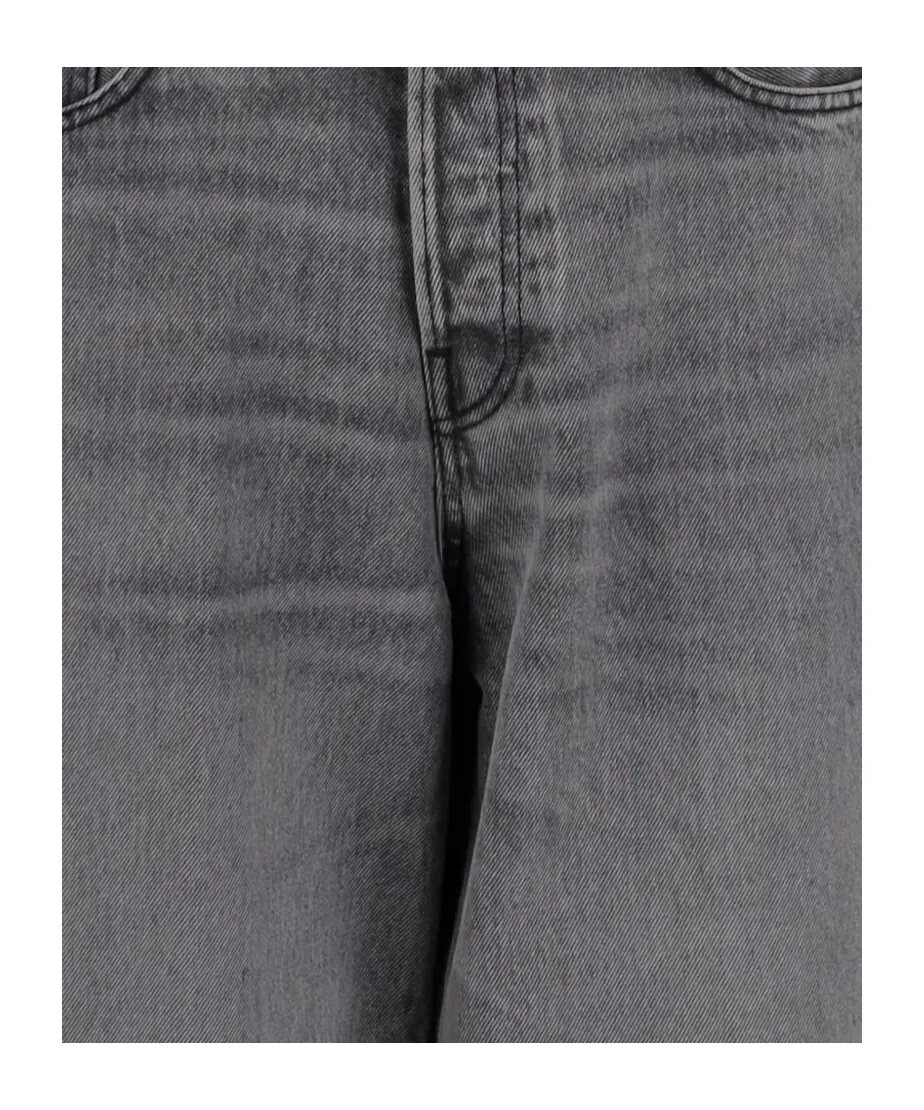 Embossed Patch Denim Jeans