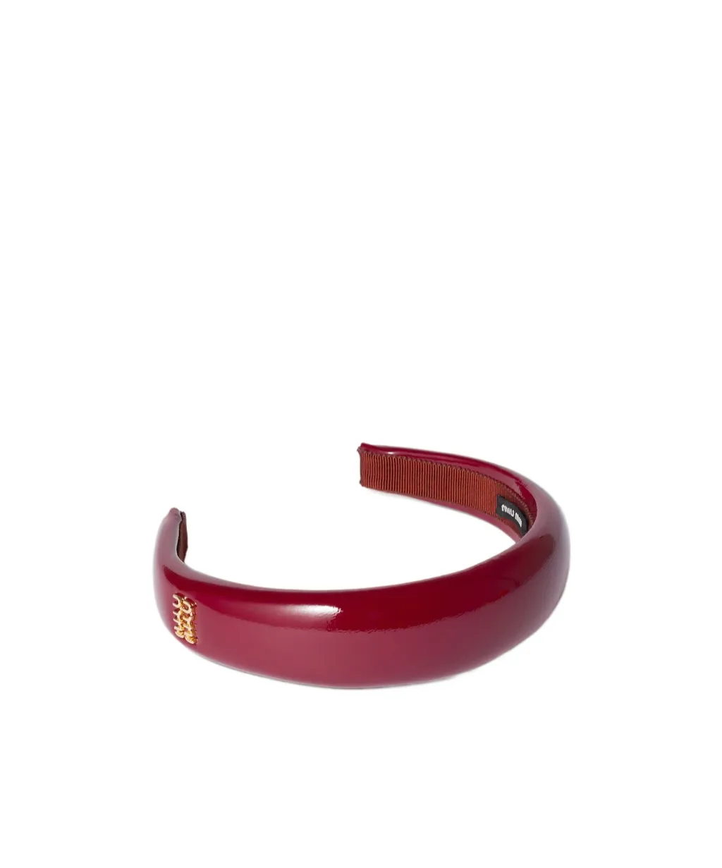 Miu Miu Logo-Lettering Headband