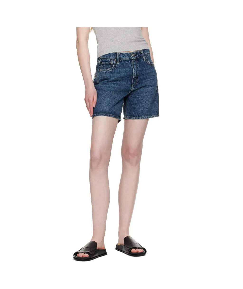 Denim Shorts With Belt Loops