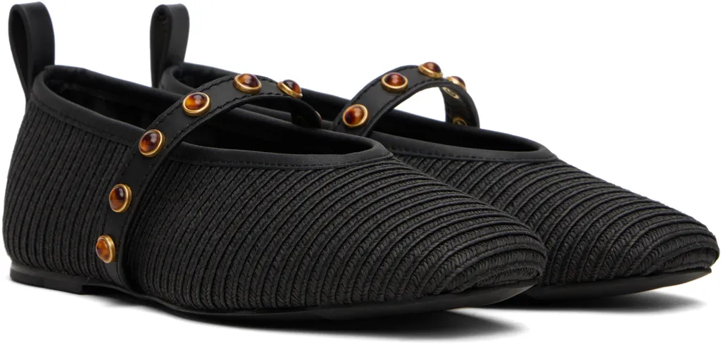 Spire Straw Mary Jane Ballet Flats