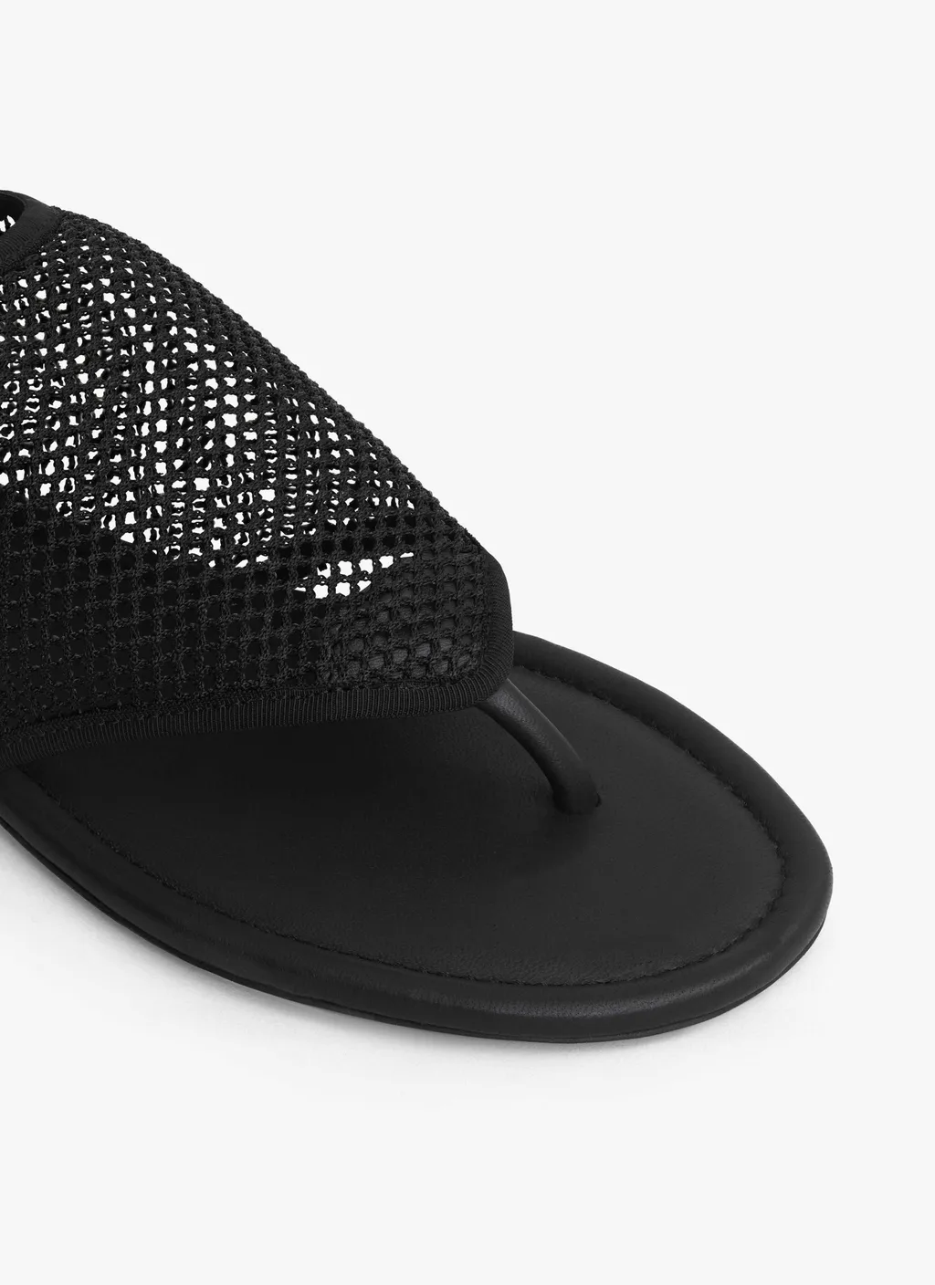 AlaÏA Fishnet Thong Sandals