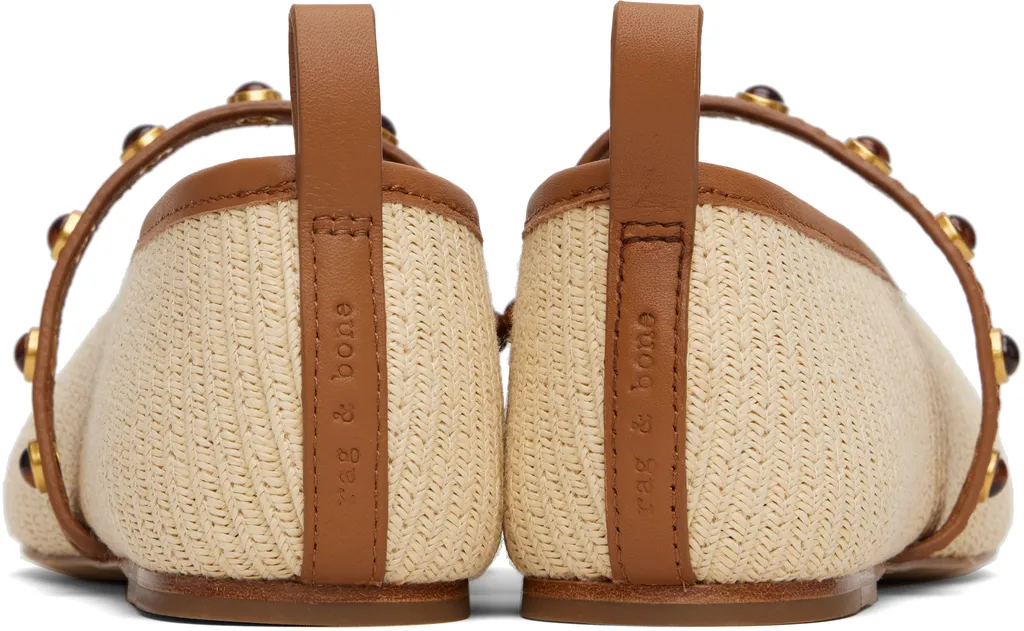 Spire Straw Mary Jane Ballet Flats
