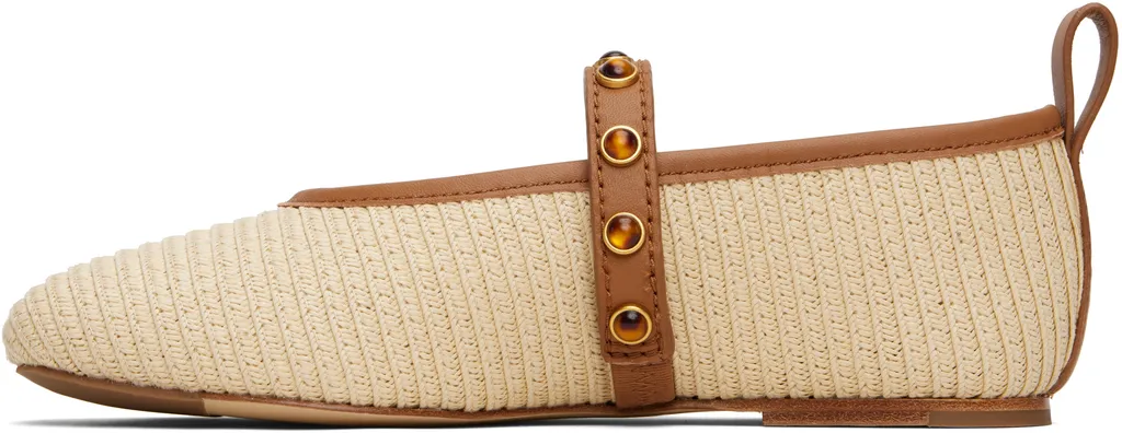Spire Straw Mary Jane Ballet Flats