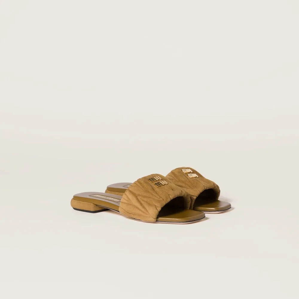 Miu Miu Open-Toe Slip-On Sandals