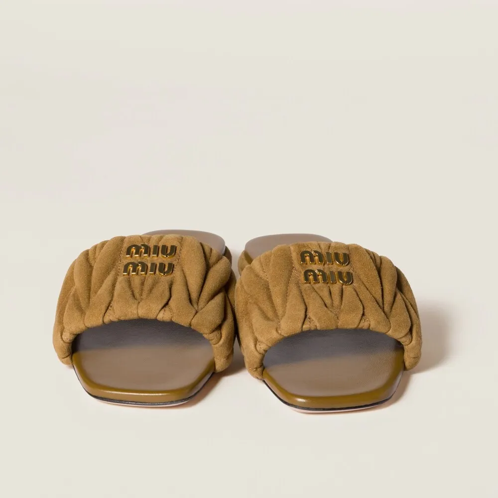 Miu Miu Open-Toe Slip-On Sandals