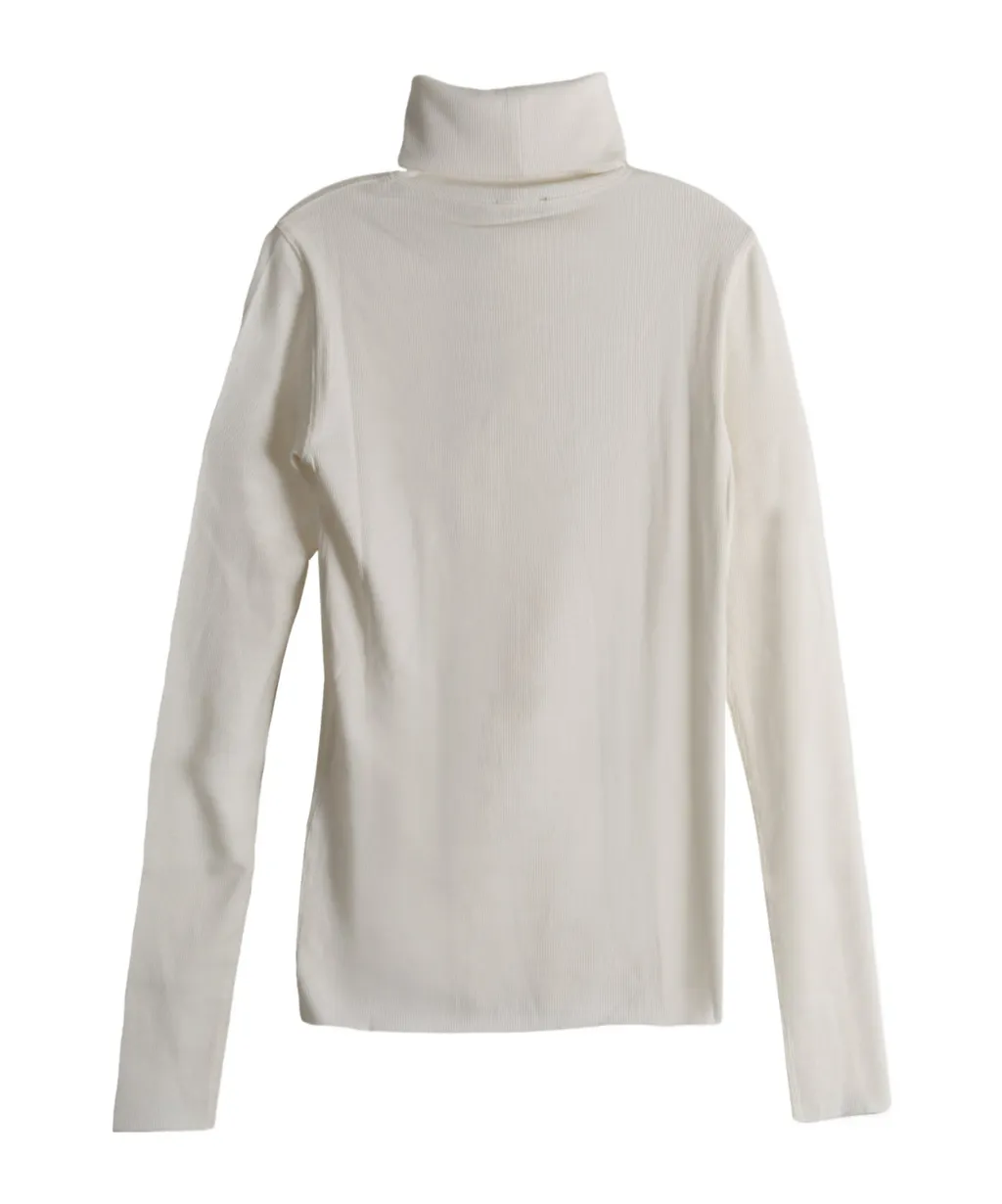 Ribbed Turtleneck Top