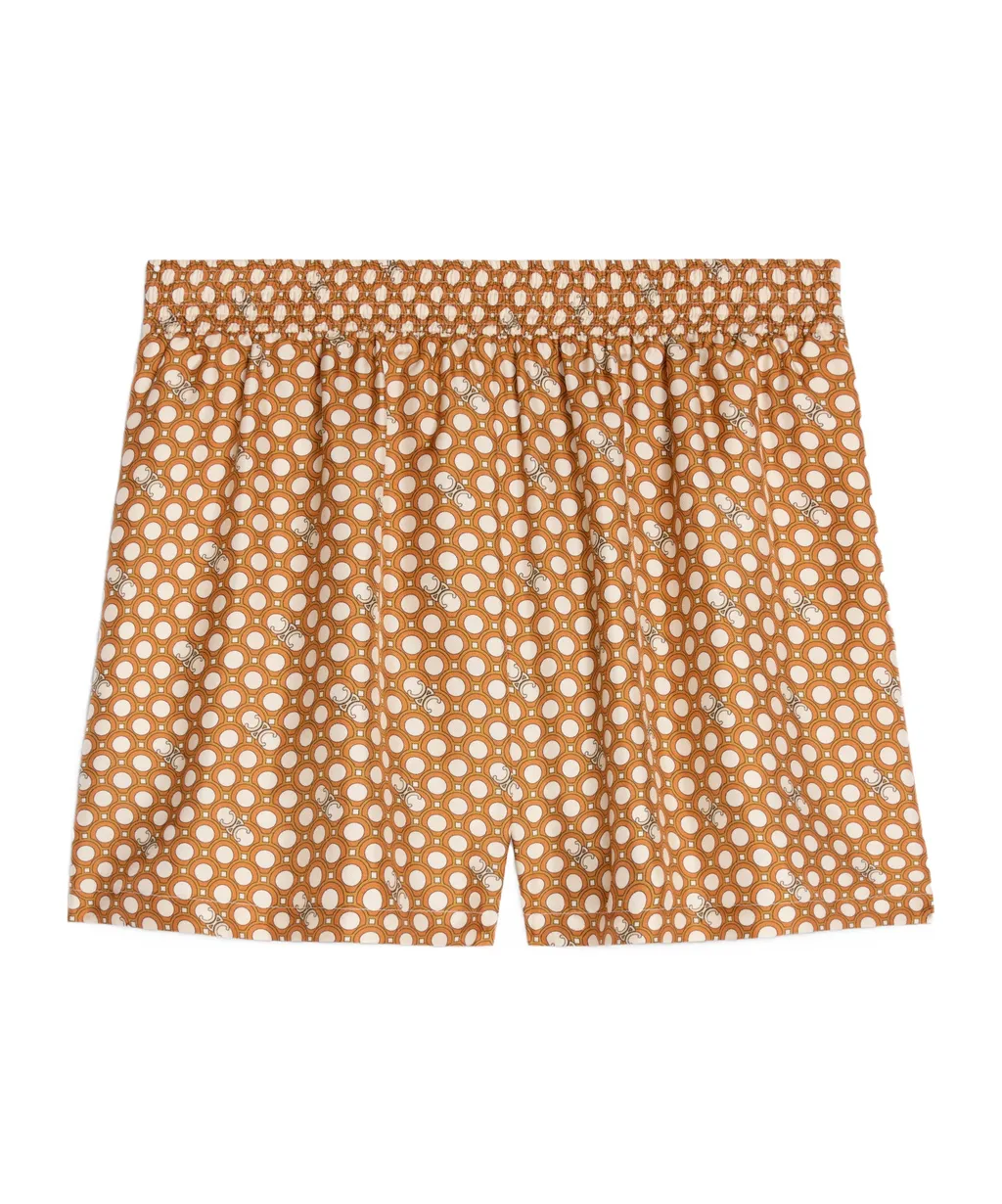 Pajama Shorts In Silk Twill