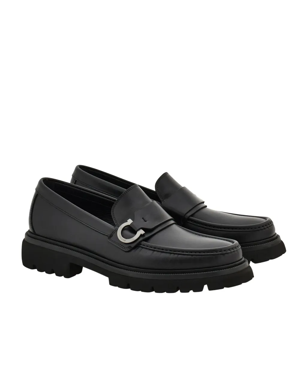 Ferragamo Gancini Ornament Loafers