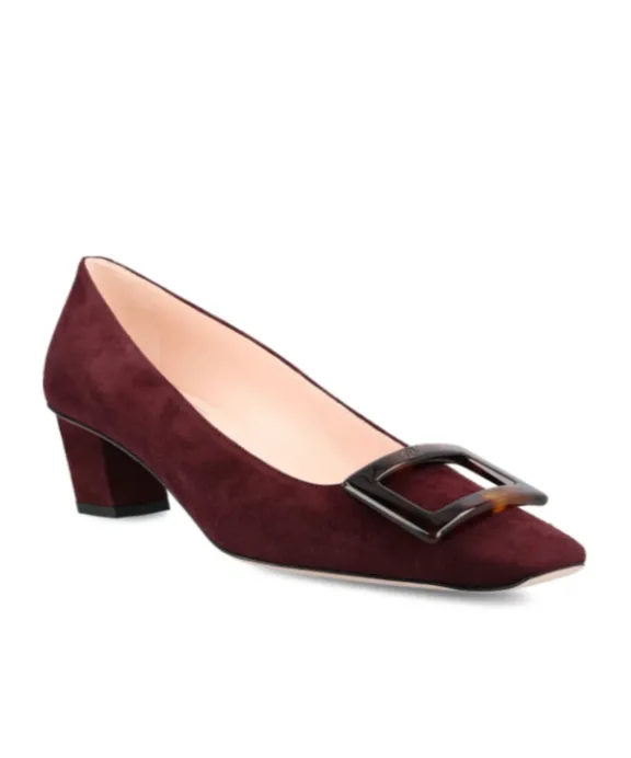 Roger Vivier Square-Toe Slip-On Pumps