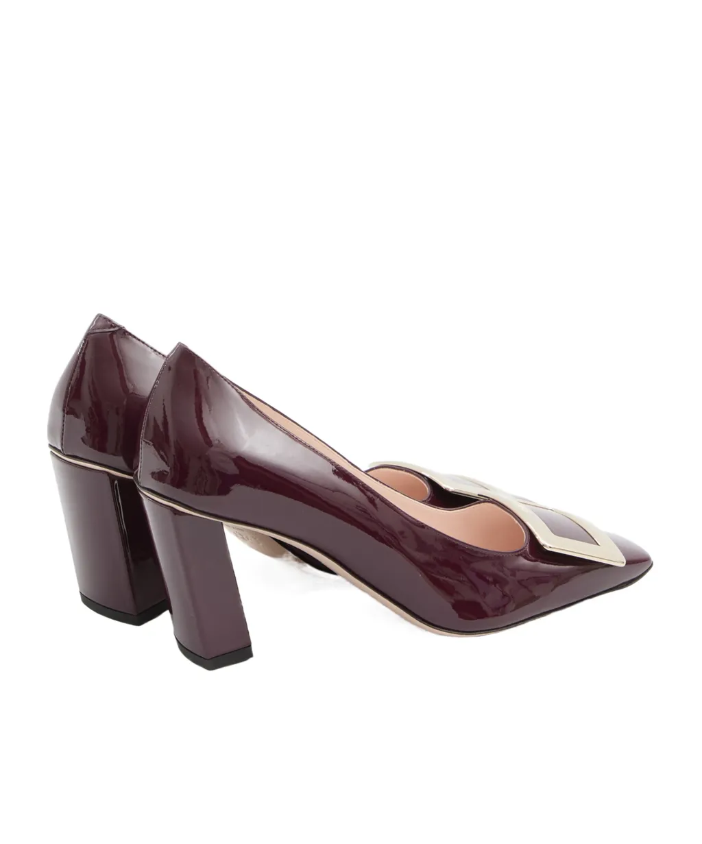 Roger Vivier Logo Engraved Block Heeled Pumps