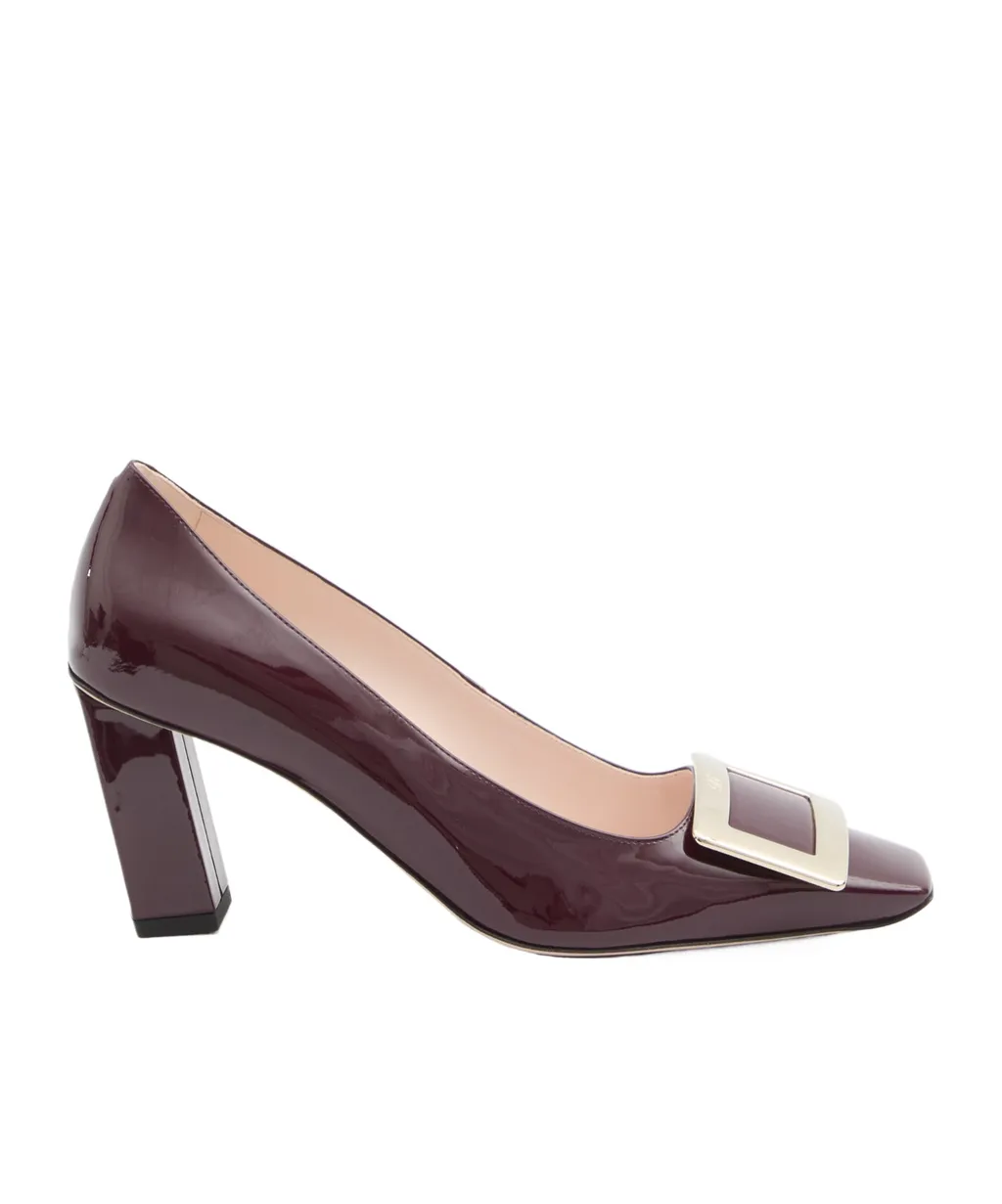 Roger Vivier Logo Engraved Block Heeled Pumps
