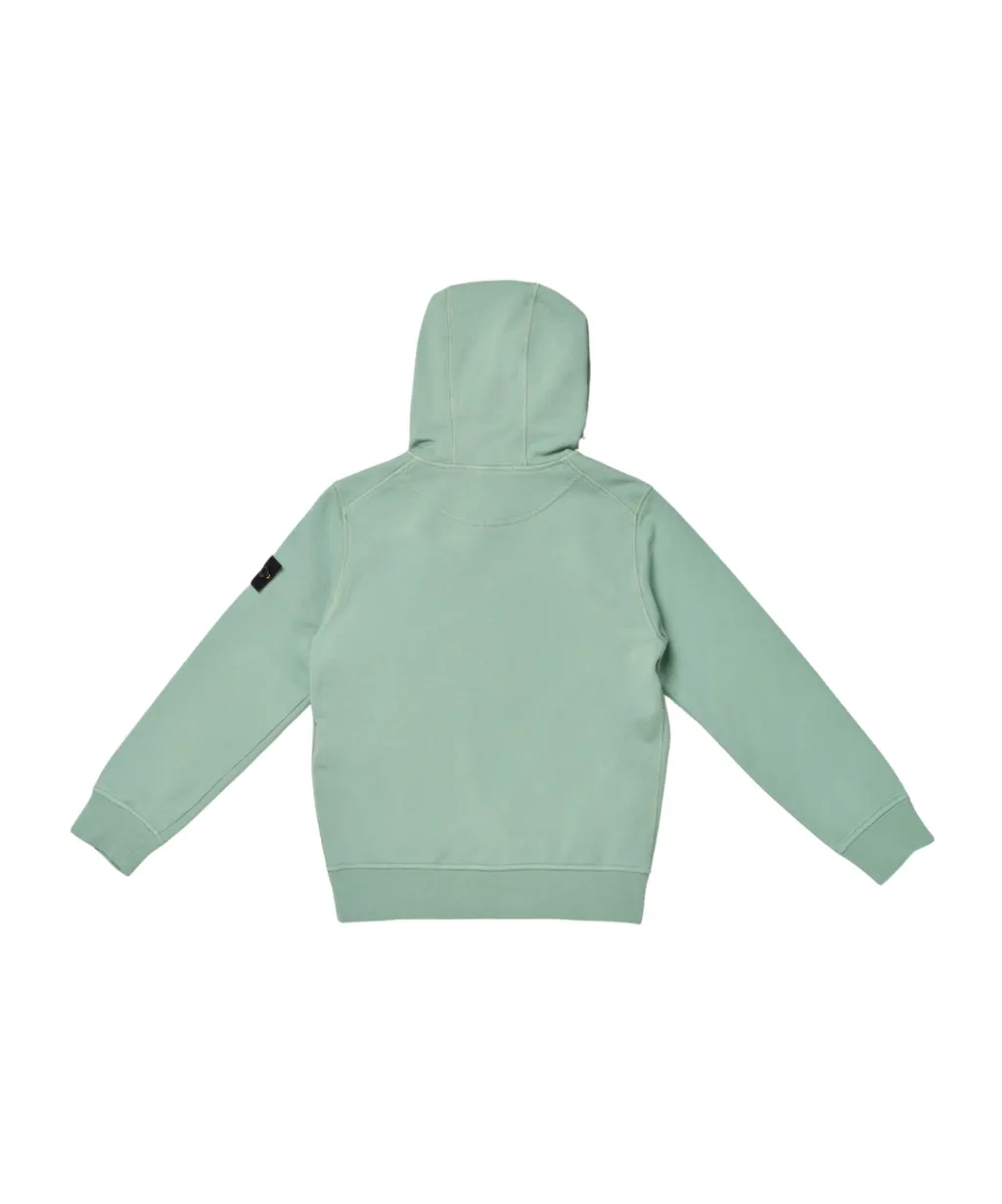 Stone Island Junior Logo Patch Long-Sleeved Hoodie