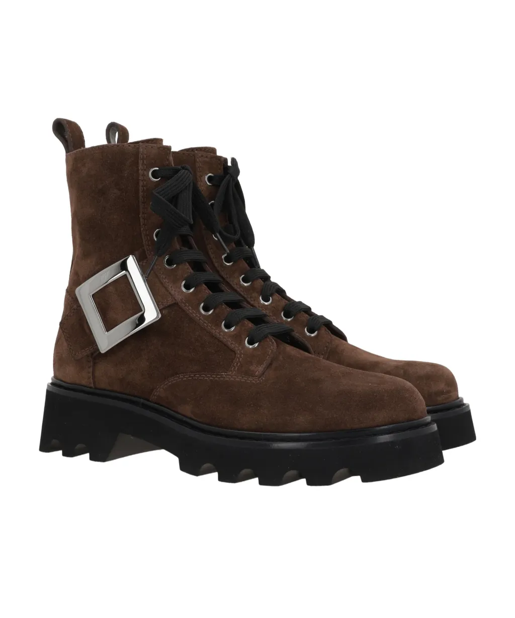 Roger Vivier Buckle-Fastening Round Toe Boots