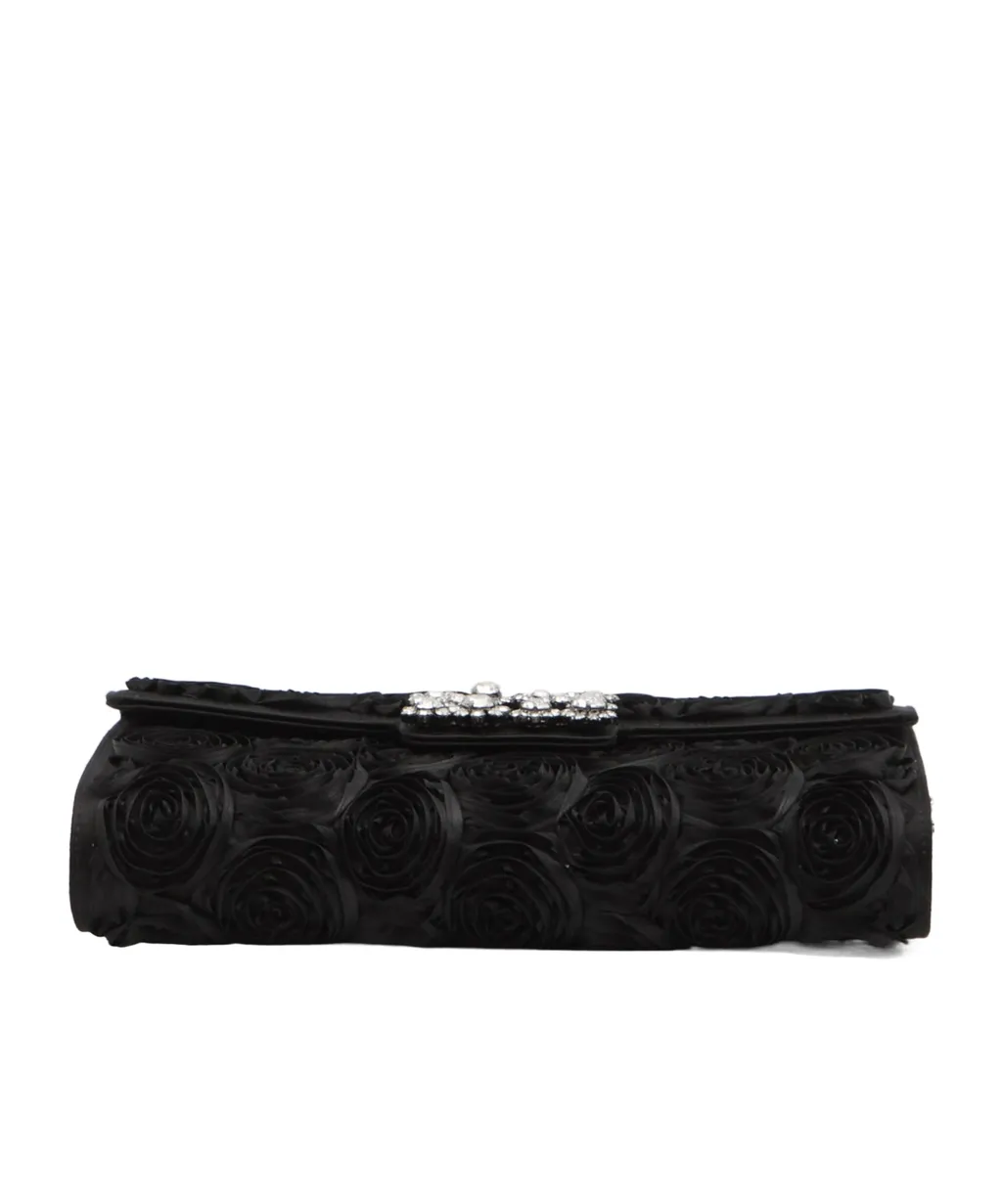 Envelope Flap Flower Buckle Clutch
