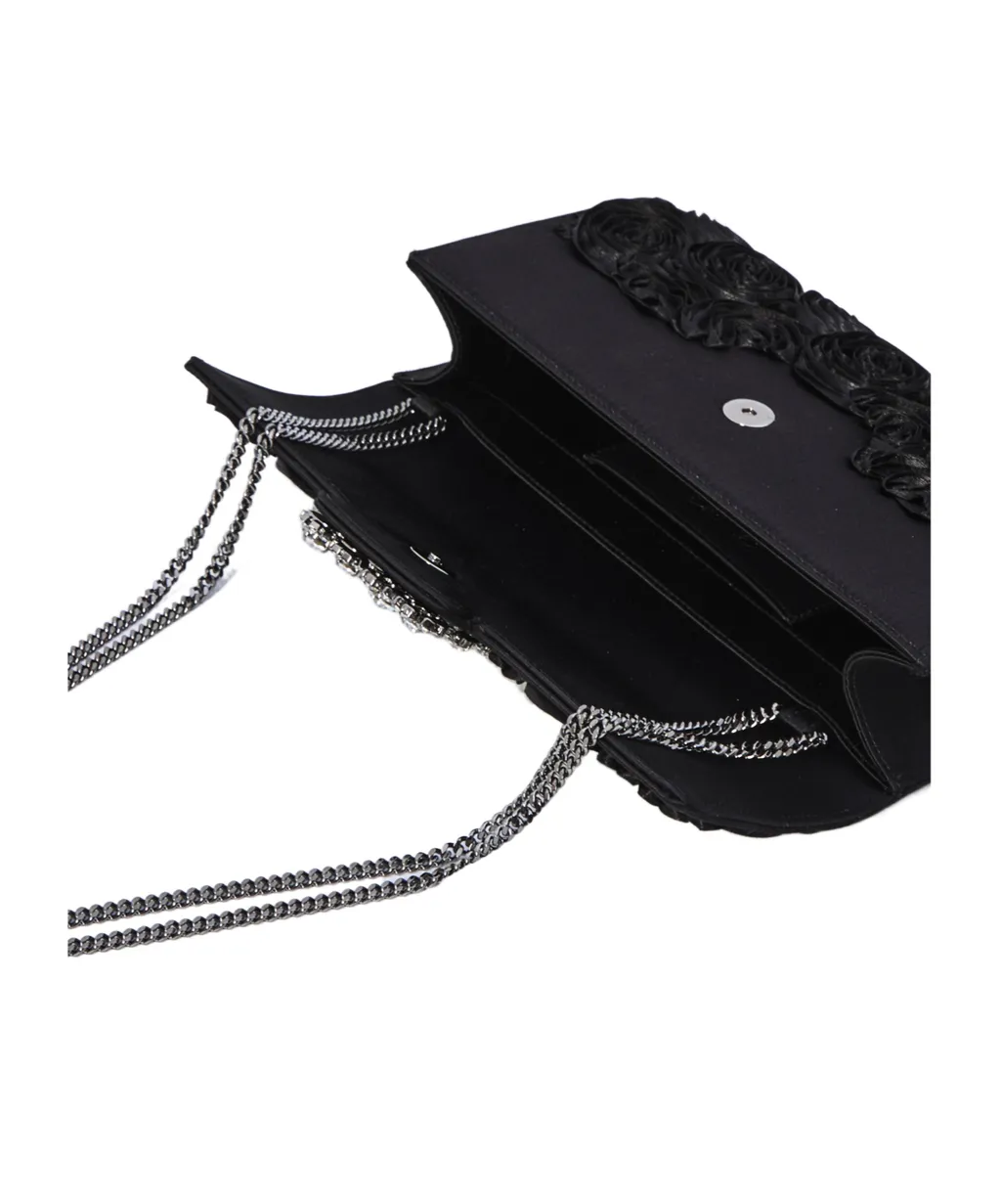 Envelope Flap Flower Buckle Clutch