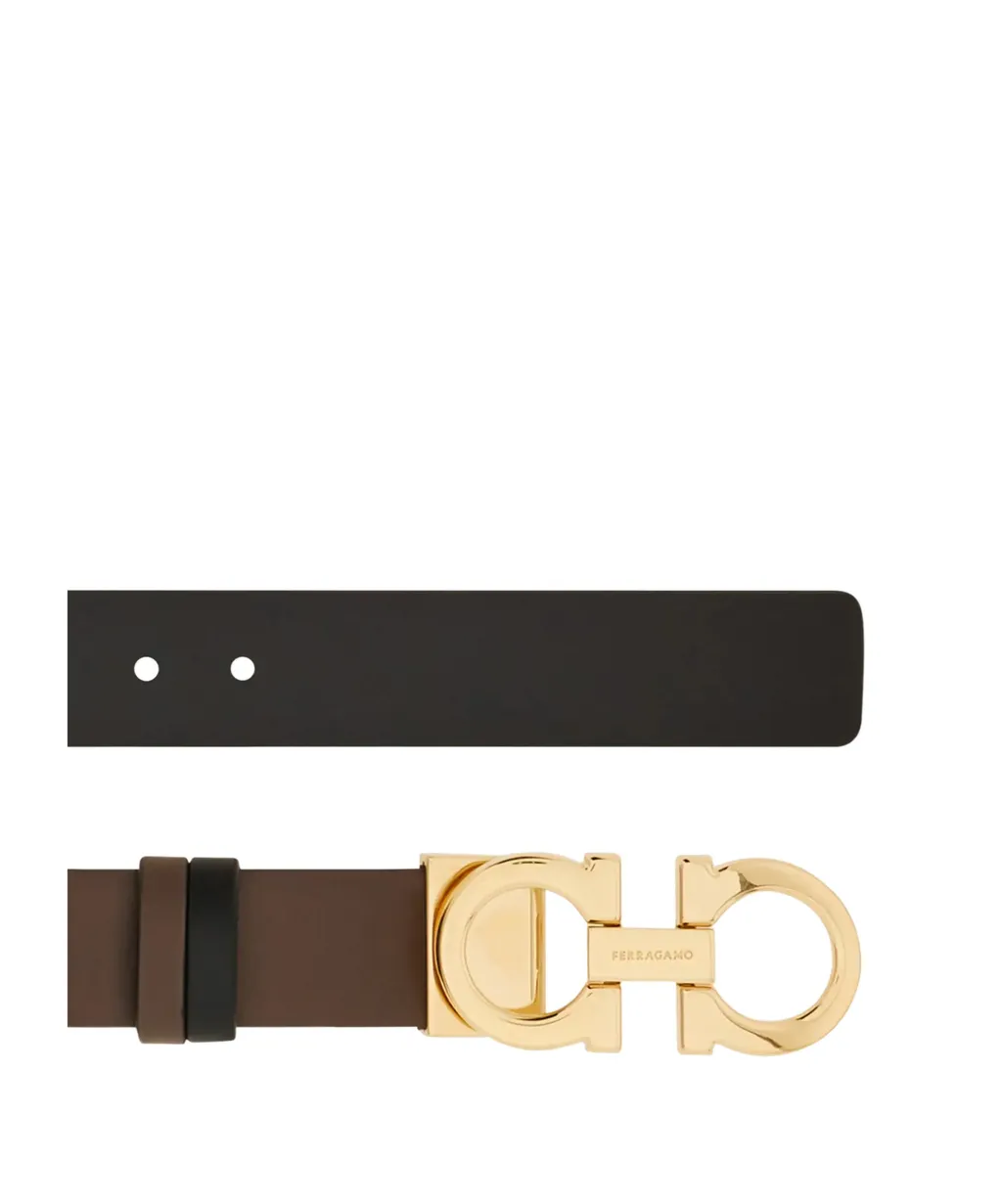 Reversible And Adjustable Gancini Belt