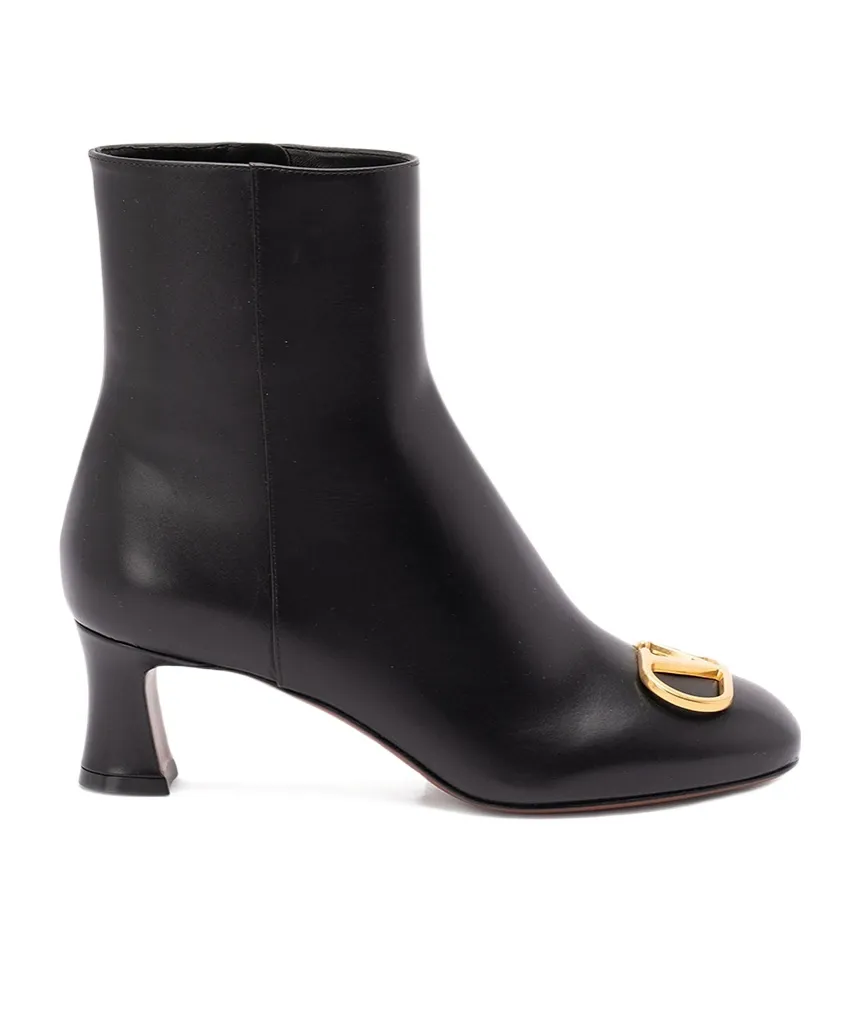 60Mm Logo-Plaque Leather Boots
