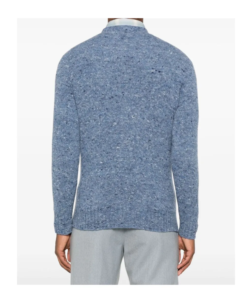 Speckled Round-Neck Sweater