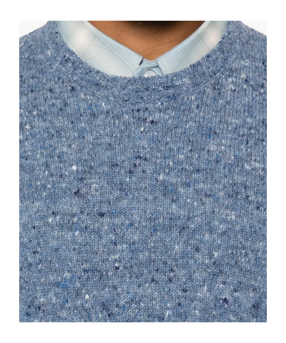 Speckled Round-Neck Sweater