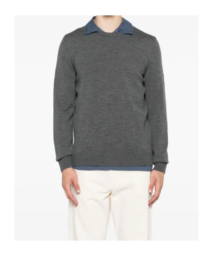 Crew-Neck Wool Sweater