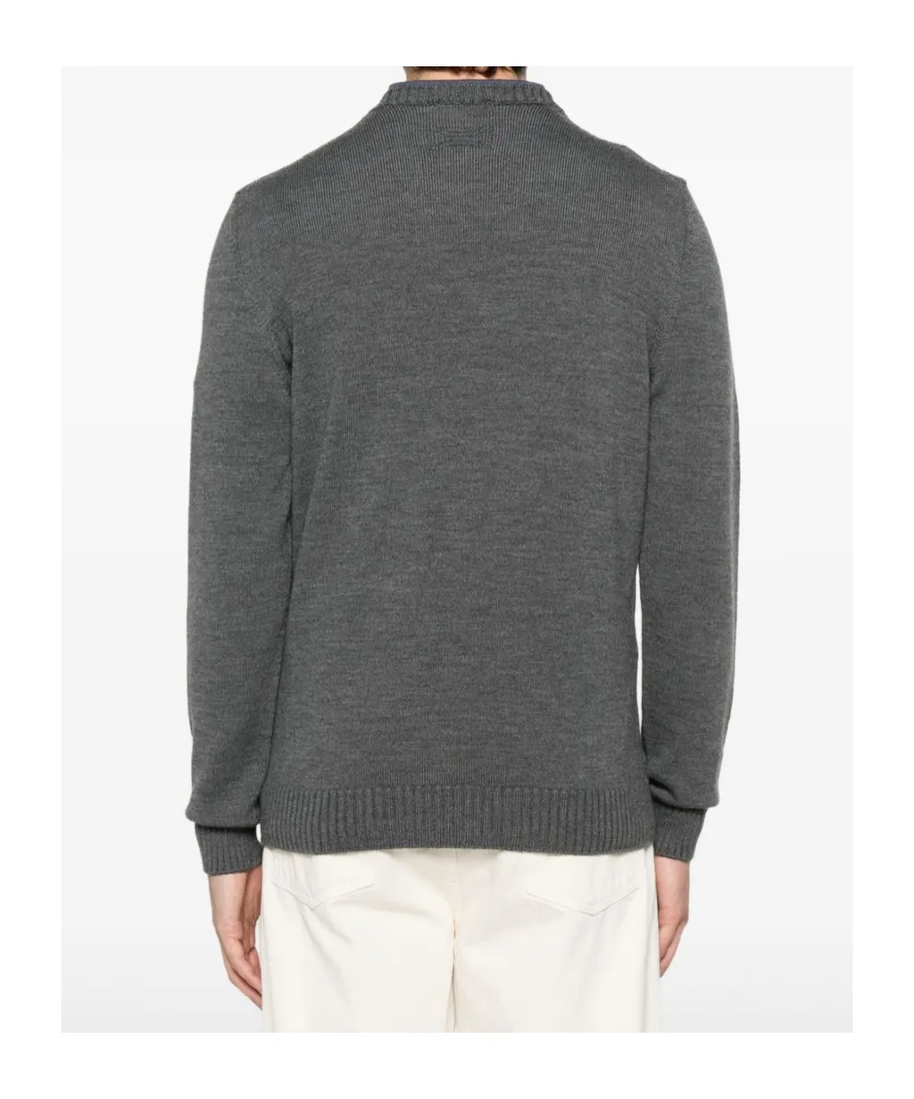 Crew-Neck Wool Sweater