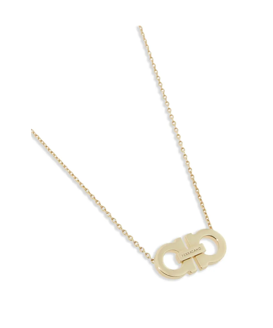 Ferragamo Gancini Charm Claw Fastened Necklace