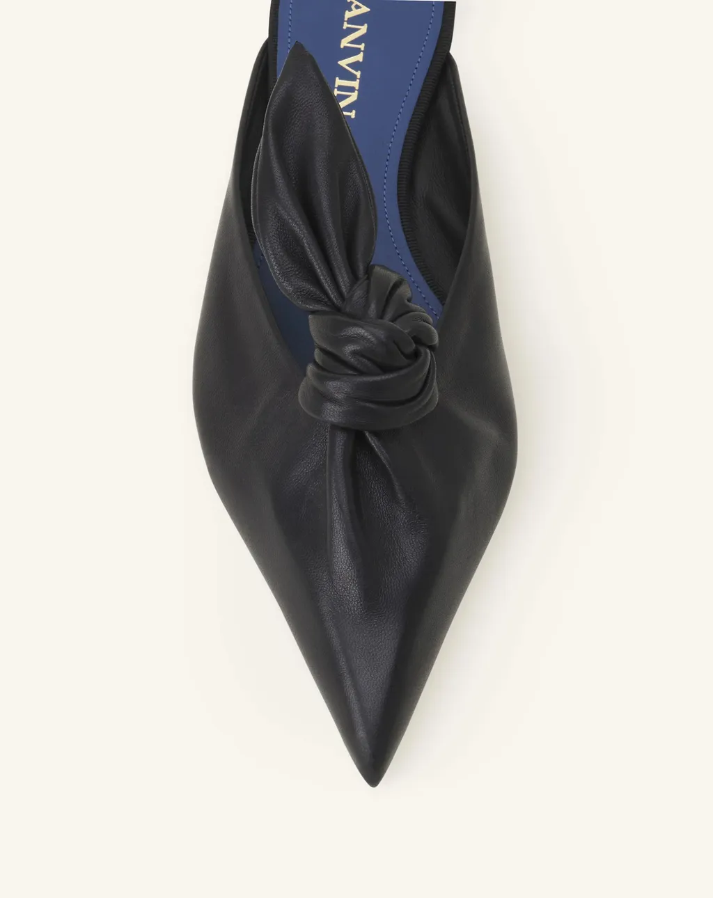 Lanvin Midnight Step Bow Detailed Heeled Mules