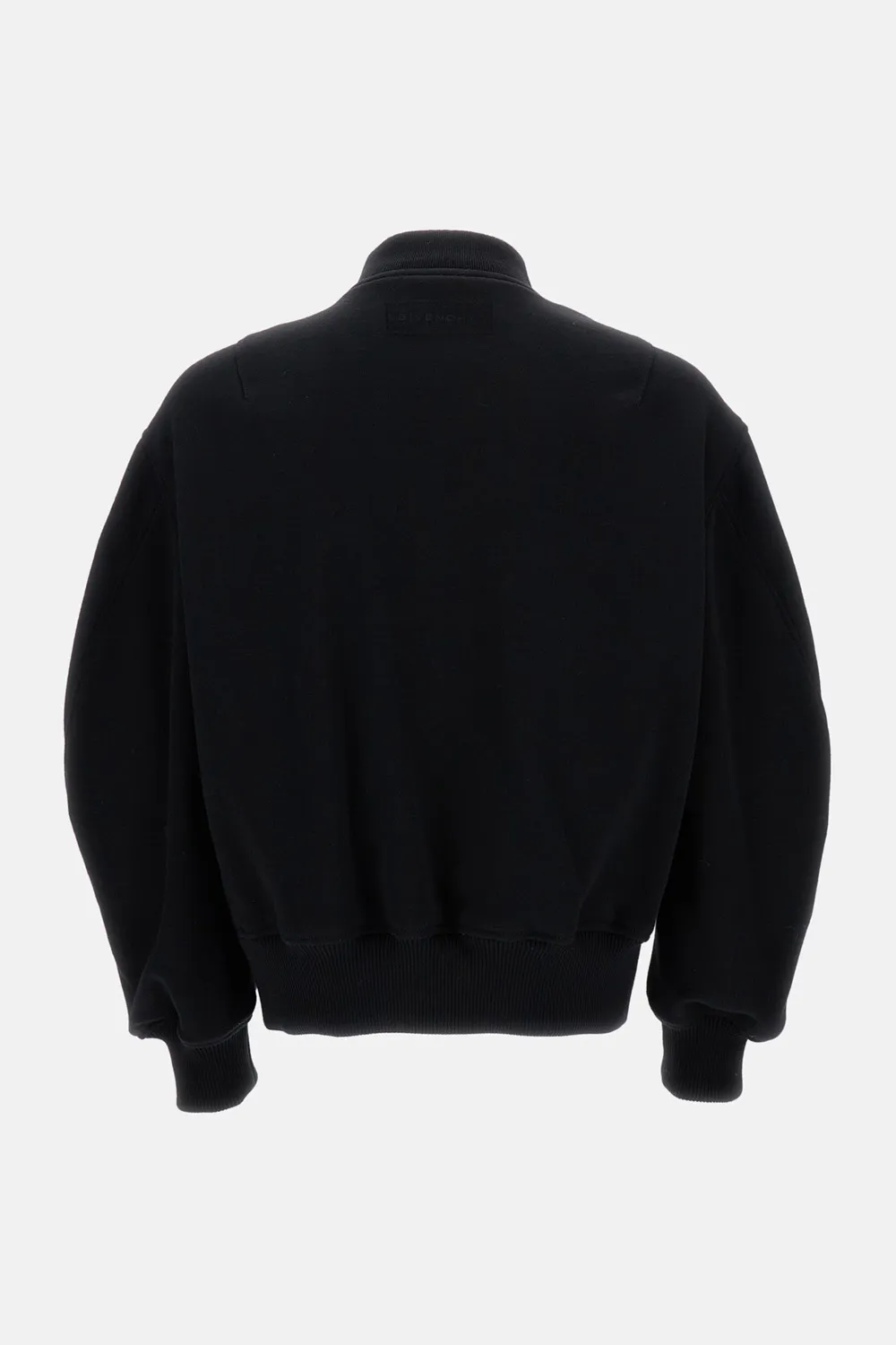 Leather-Paneled Bomber Jacket