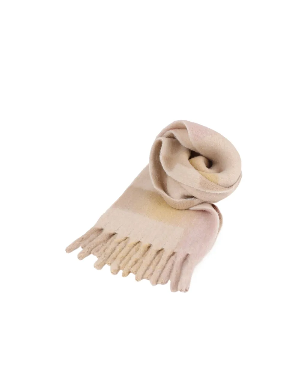 Loliana Checked Fringed Scarf