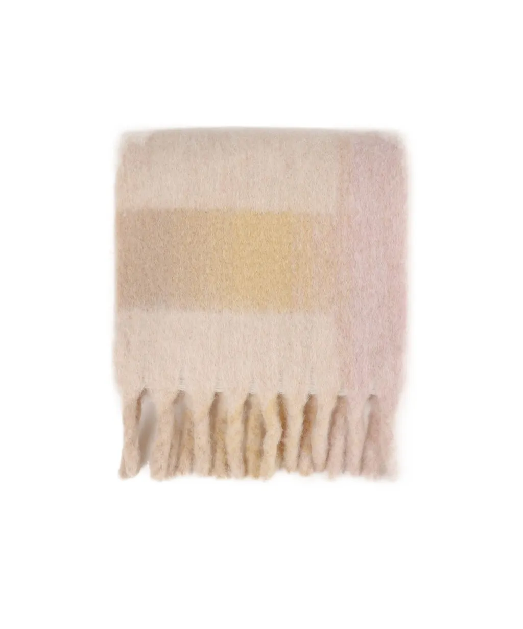 Loliana Checked Fringed Scarf