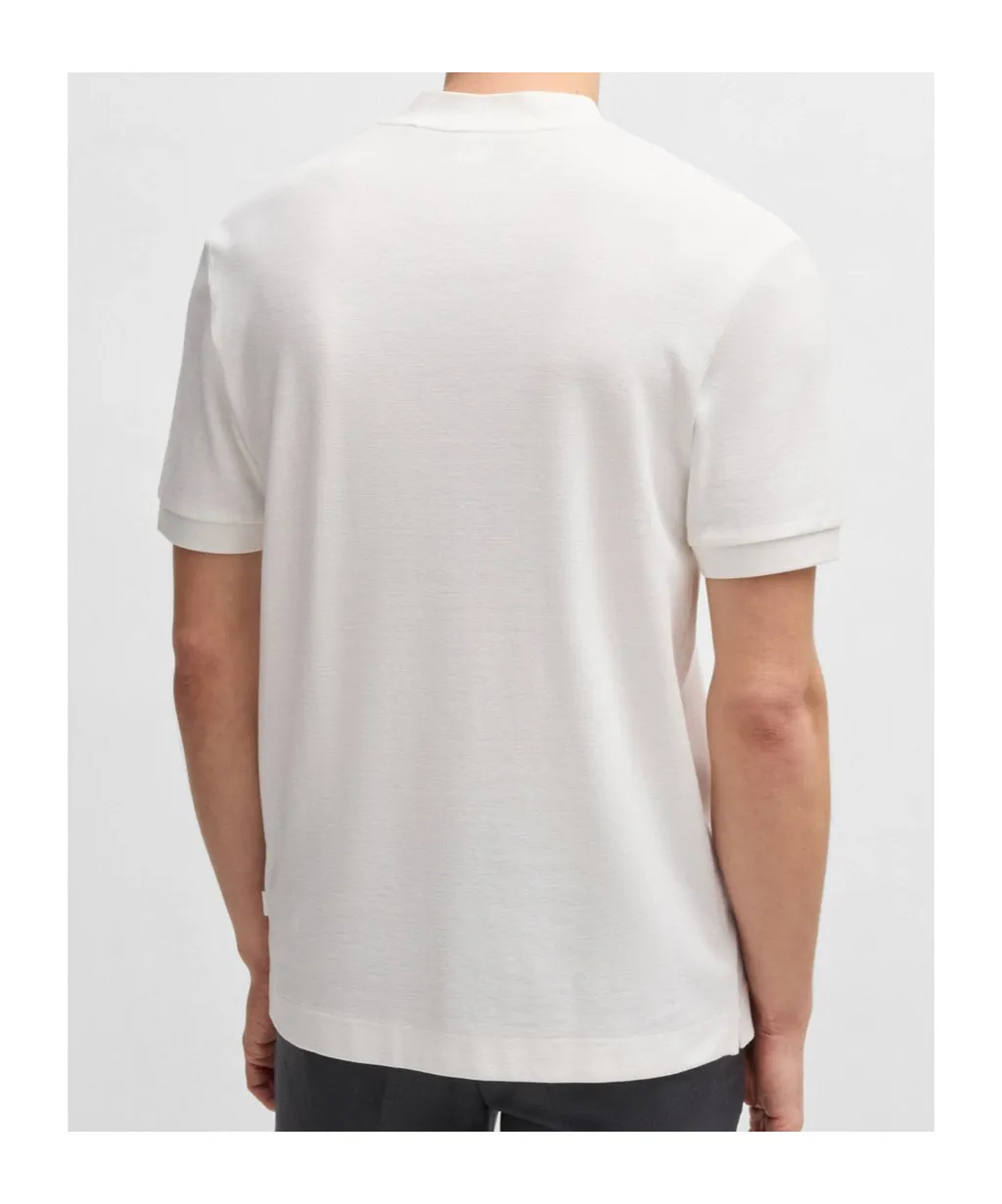 Boss Hugo Boss Collarless Short-Sleeved Polo Shirt