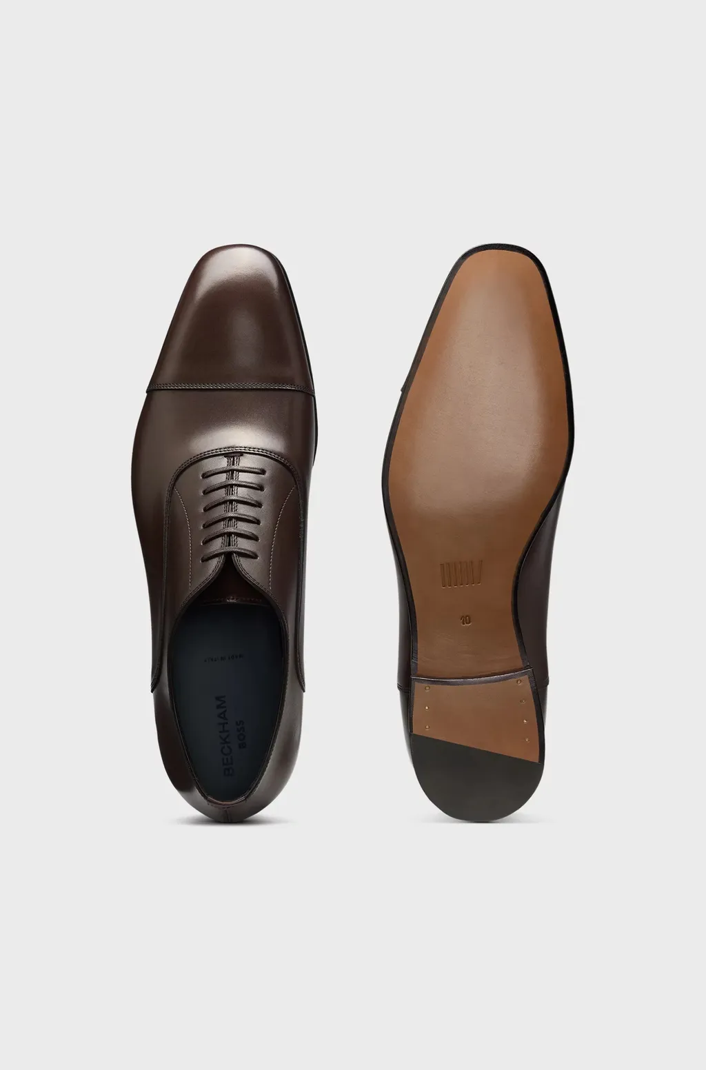 Leather Lace-Up Oxford Shoes