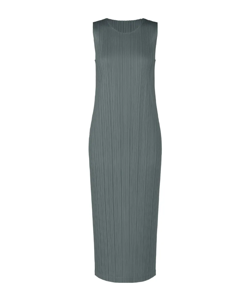 Pleated Midi Dress