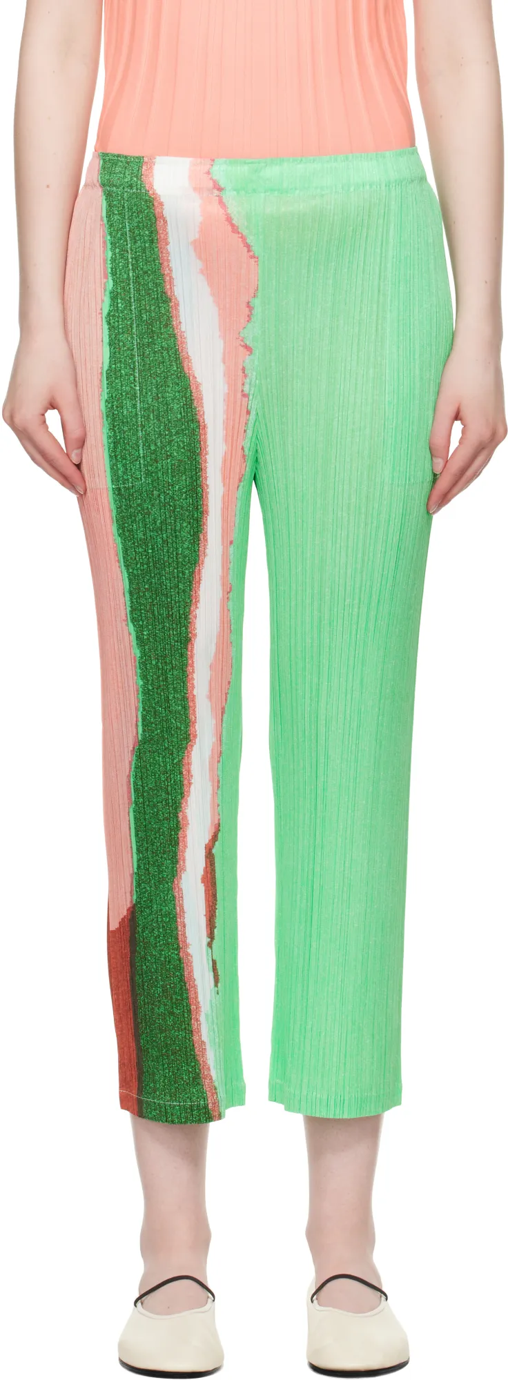 Patterned Casual Pants