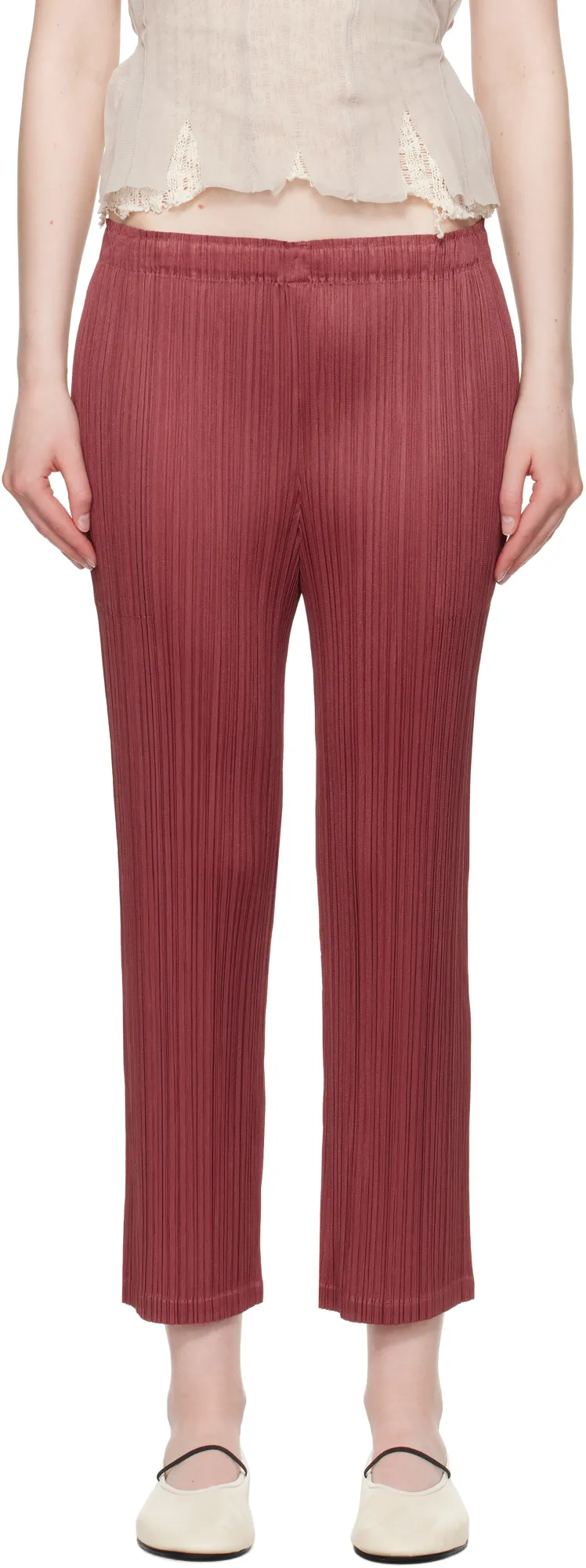 Straight-Leg Casual Pants