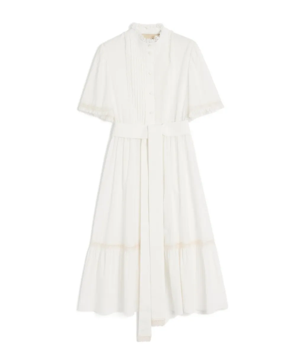 Midi Dress In Cotton Muslin
