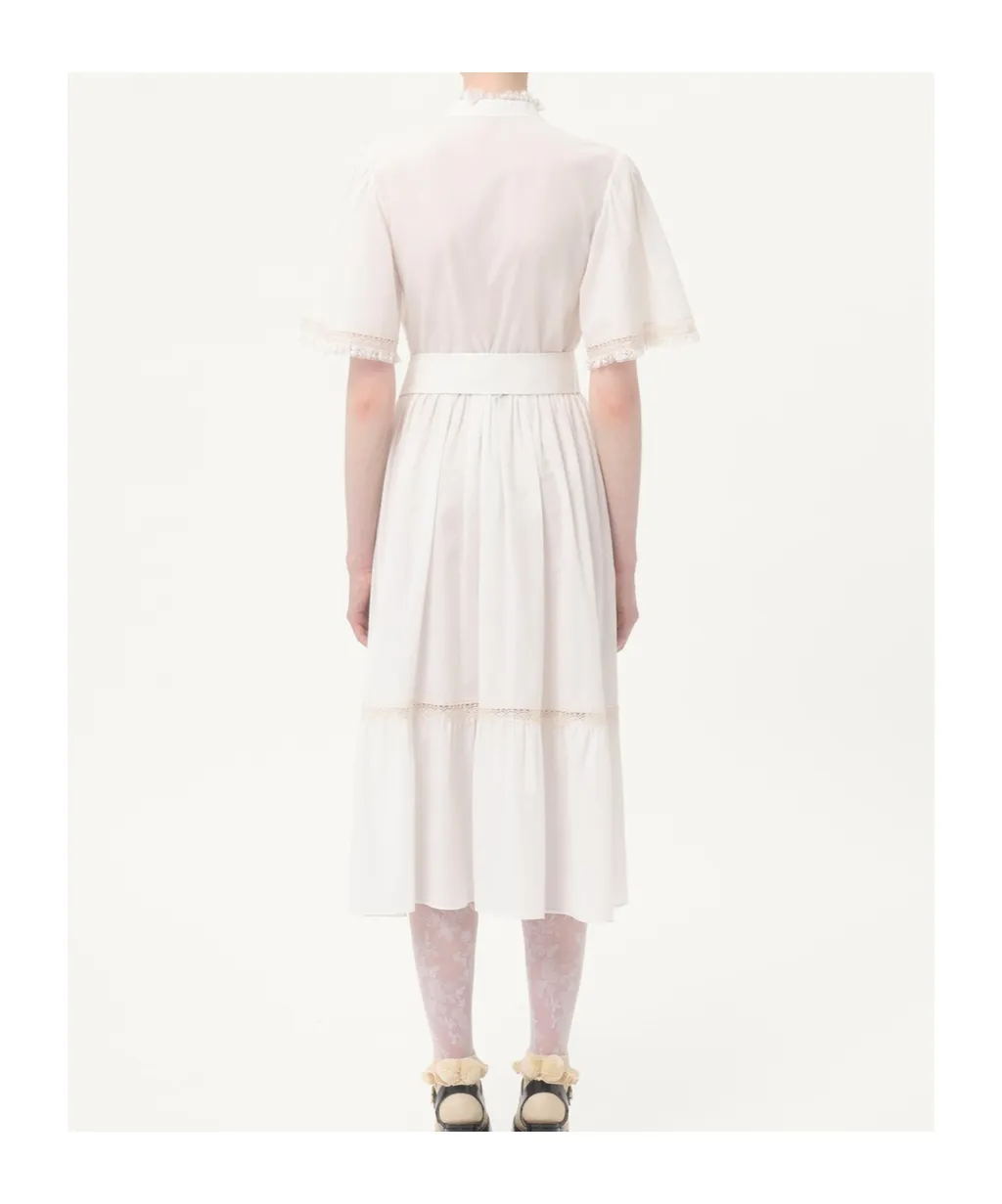 Midi Dress In Cotton Muslin