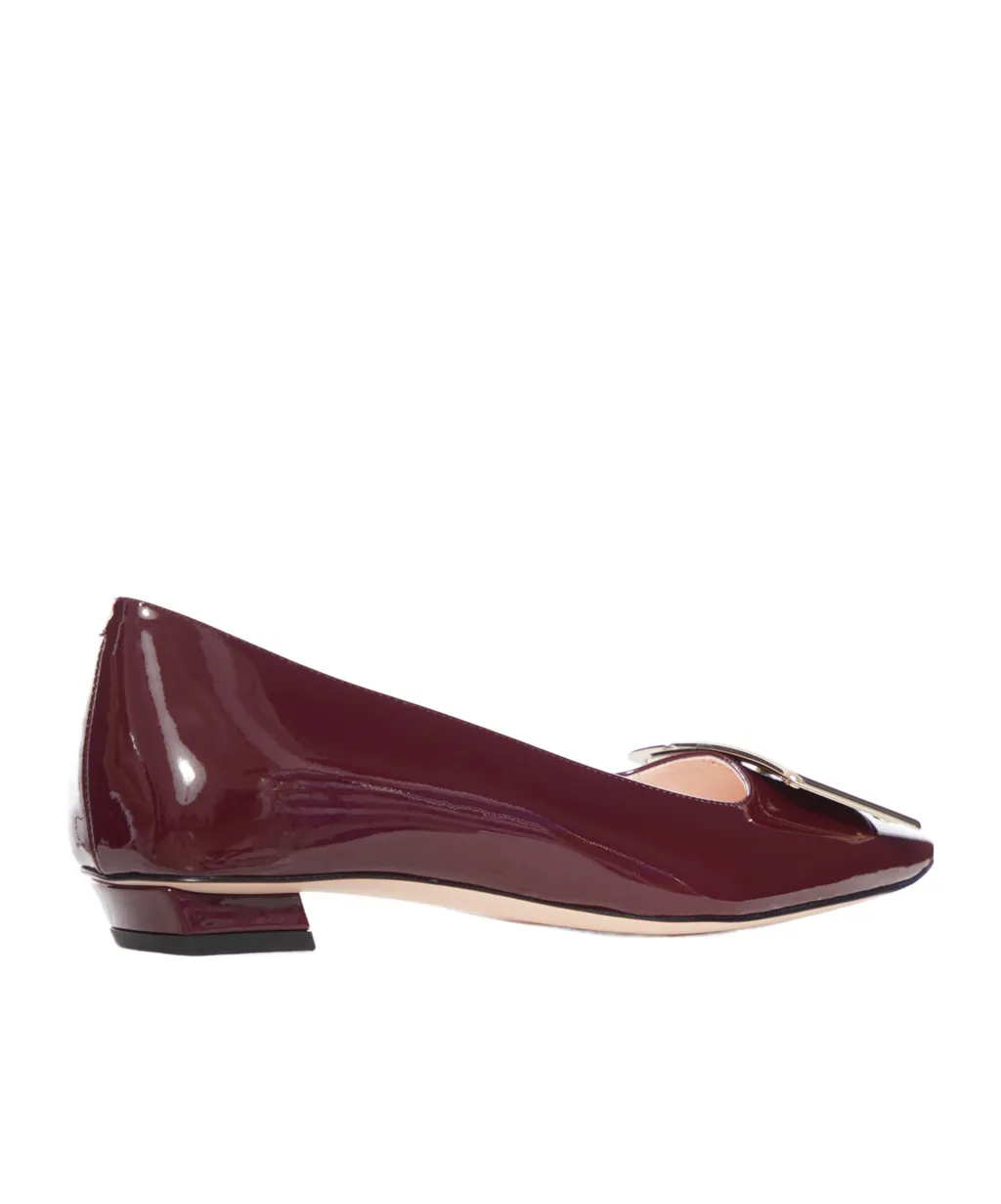 Roger Vivier Belle Buckled Ballerina Flats